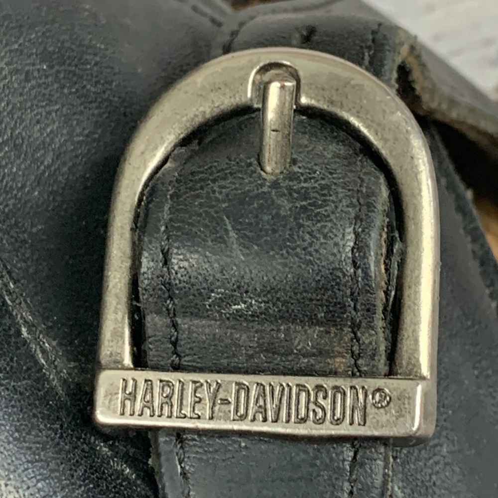 Harley Davidson short black ankle boots size 7 - Picture 10 of 11
